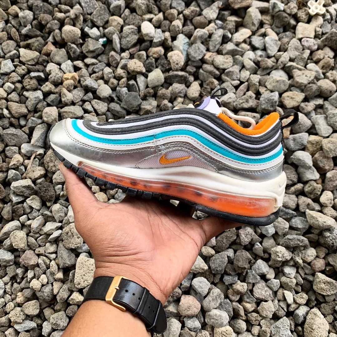 Nike air max 97 silver orange clearance