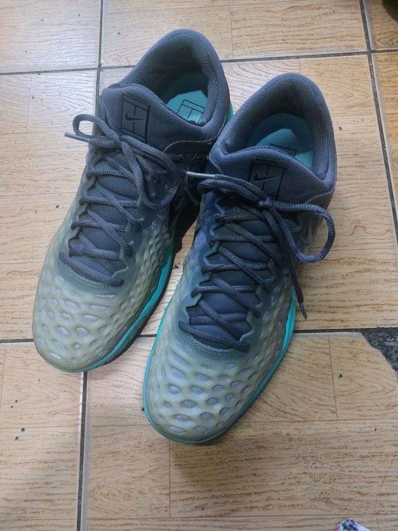 Nike Zoom Cage 3 Men s Tennis Shoes Wolf Grey Aurora 11.5 US