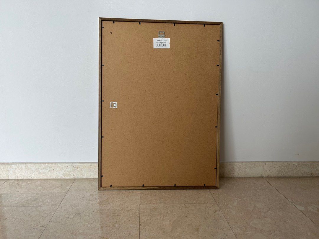 Tinkeps 50x70cm Black Frame - Engineered Wood And Plexiglass, Picture Frames 50cm X 70cm With A2 Mount For Prints, Photos, And Posters, Wall