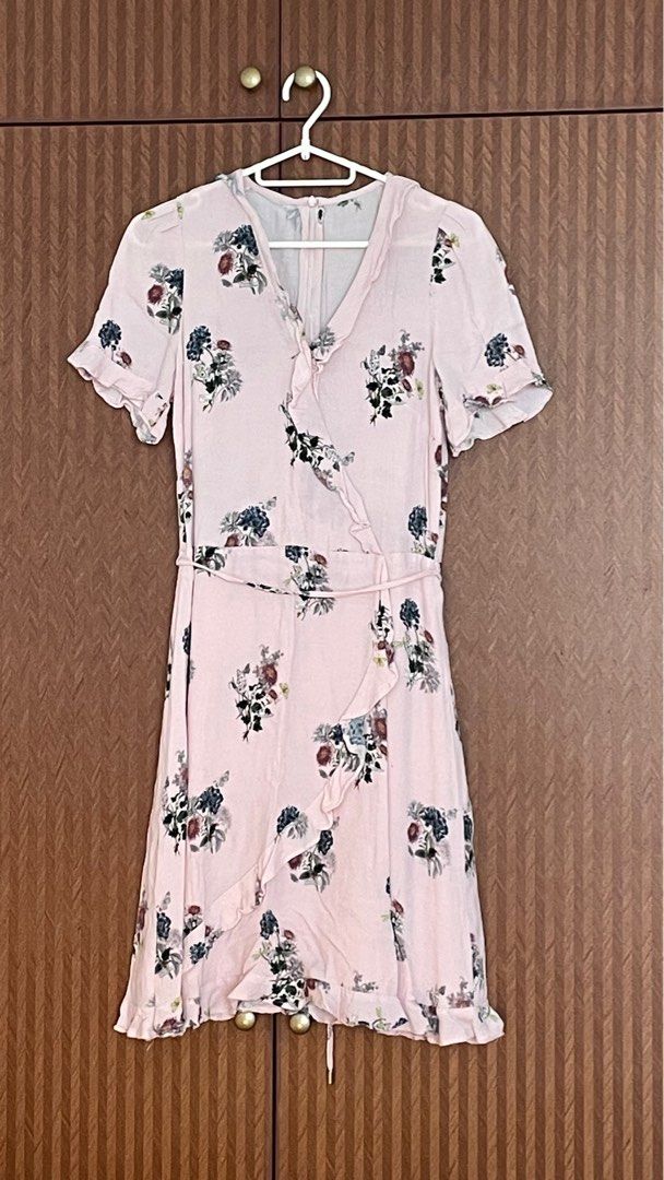 Oasis pink floral dress
