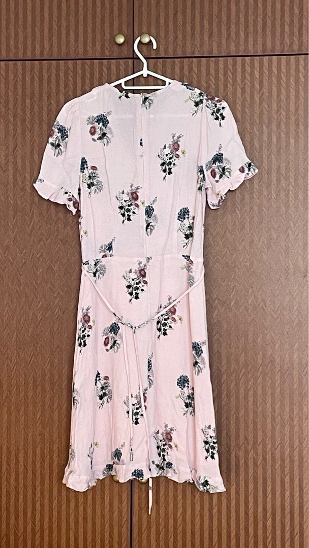Oasis pink floral dress