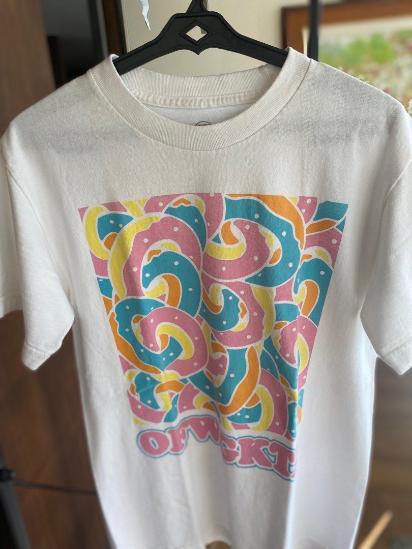 Odd Future OFWGKTA Donut Shirt (Category: Tshirts & Polo Shirts ) located in Makati City. Submitted by mcbmcbmcbmcb (Listing ID 1278765861, Image 2). Description: 17.5x25 (Size S) RFS - Decluttering Bought from Zumiez California.