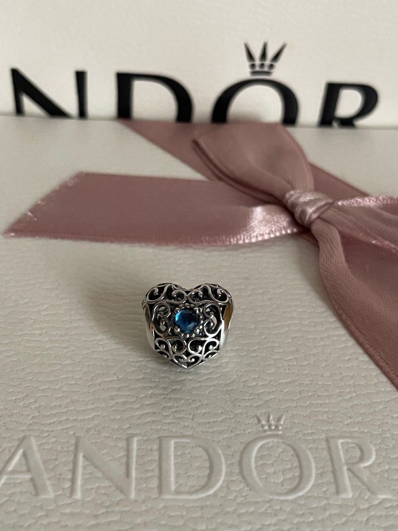 December signature heart birthstone charm store