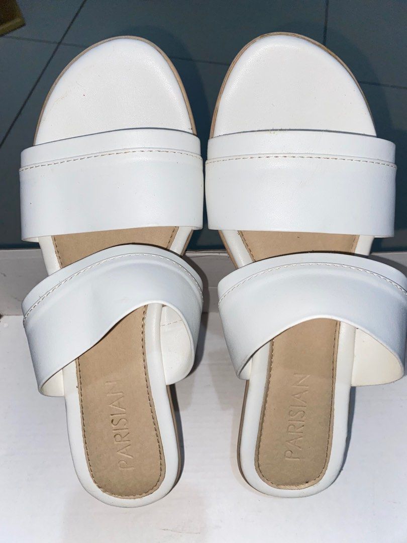 Parisian White Wedges, Women's Fashion, Footwear, Wedges on Carousell
