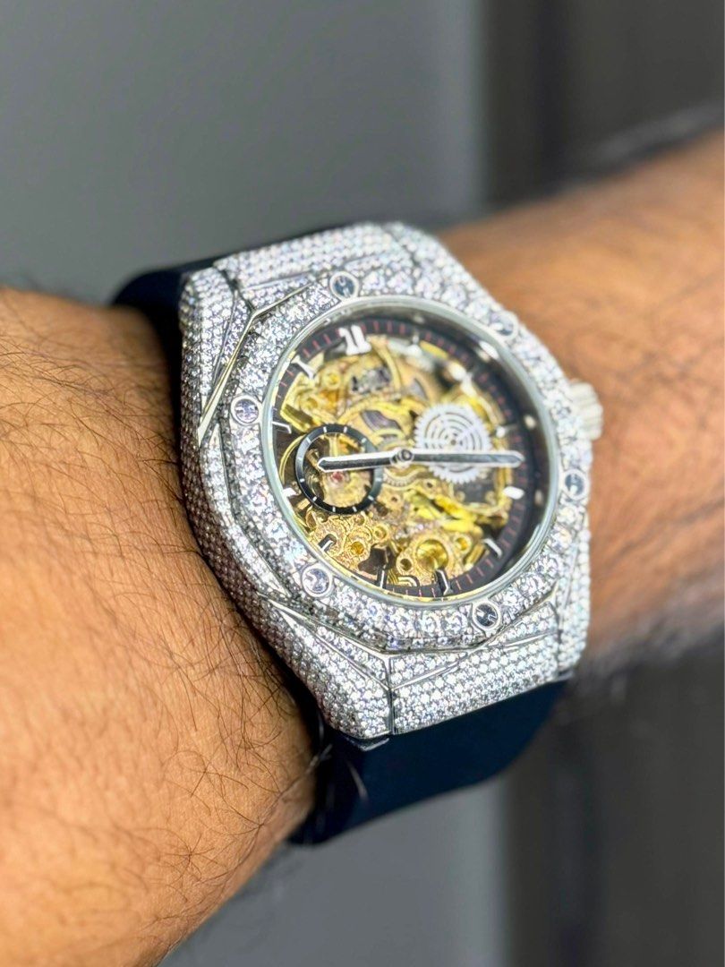 Paula reis skeleton automatic custom-made watch, 男裝, 手錶及配件