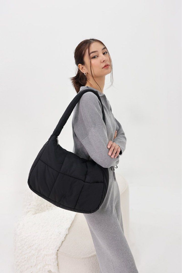 Quilted sales hobo bag