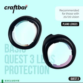 Plano Lenses with Snap-On Frames for Meta Quest 3 by craftbarPH