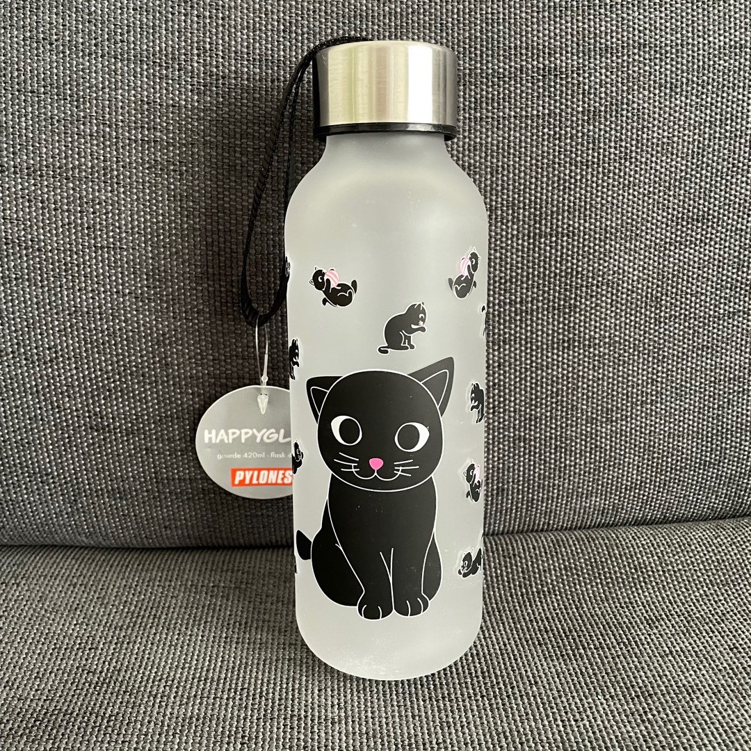 Pylones HappyGlou Cat Water Bottle, Furniture & Home Living