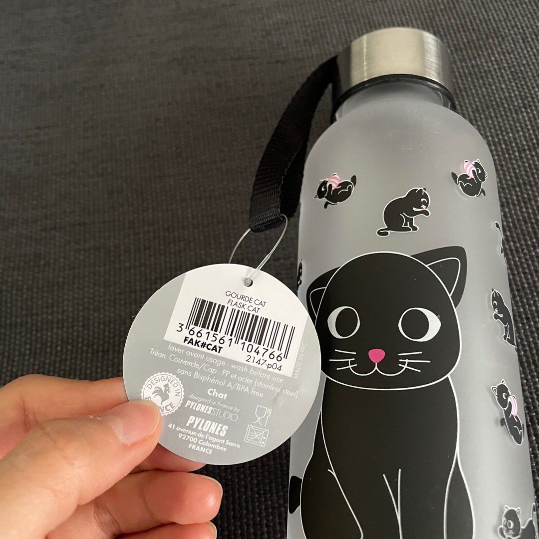 Pylones HappyGlou Cat Water Bottle, Furniture & Home Living