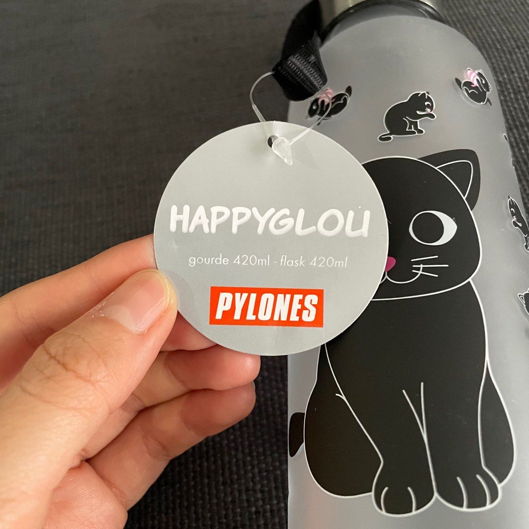 Pylones HappyGlou Cat Water Bottle, Furniture & Home Living