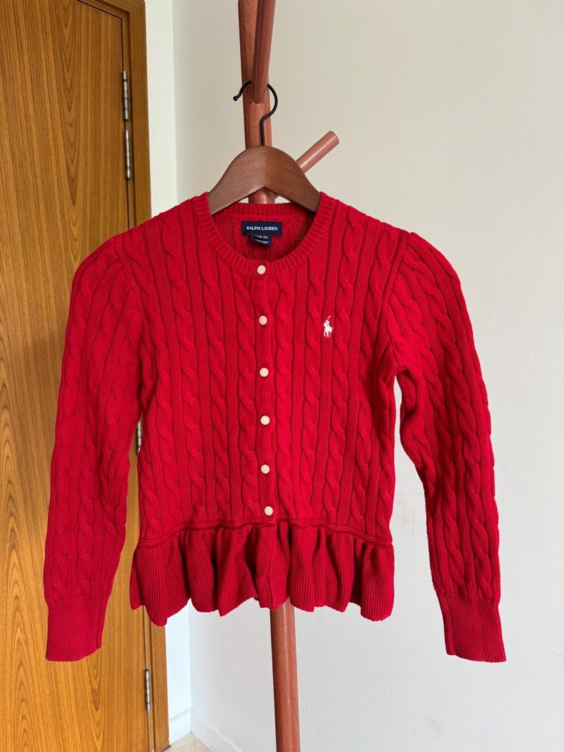 ralph lauren peplum cardigan