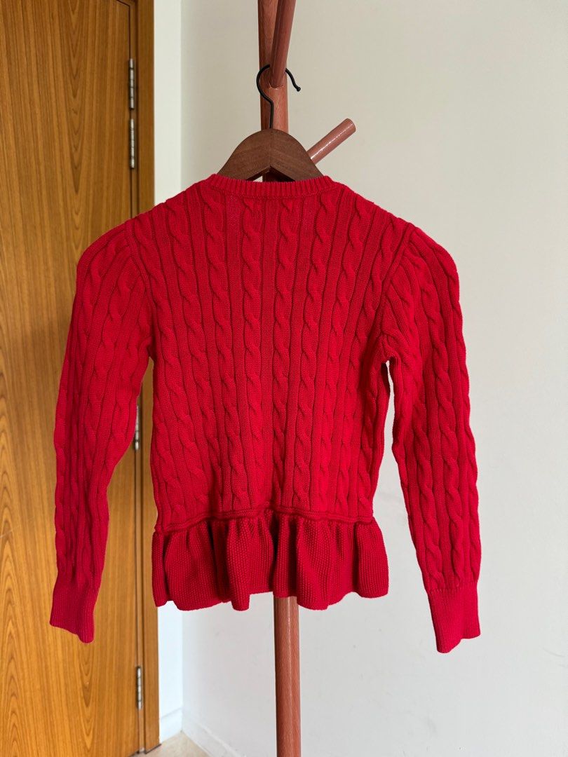 Ralph lauren peplum new arrivals cardigan