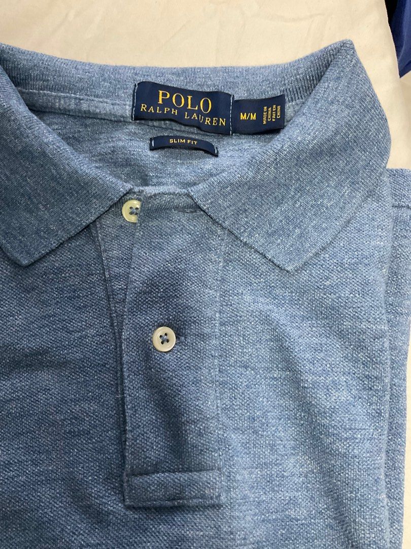 Ralph Lauren Polo shirt (Category: Tshirts & Polo Shirts ) located in Mandaluyong City. Submitted by declutter.mac (Listing ID 1278837109, Image 2). Description: Not thrifted Personal shirt Size: Medium (Slim fit) No issues or stains.