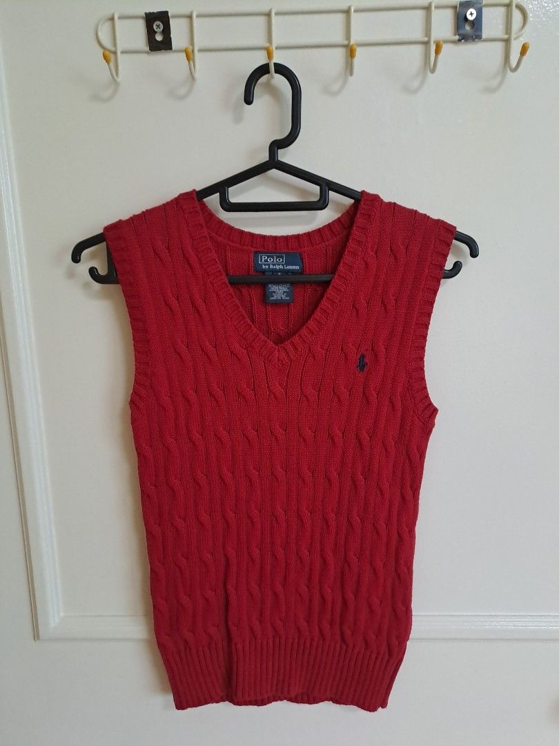 Ralph lauren red discount vest