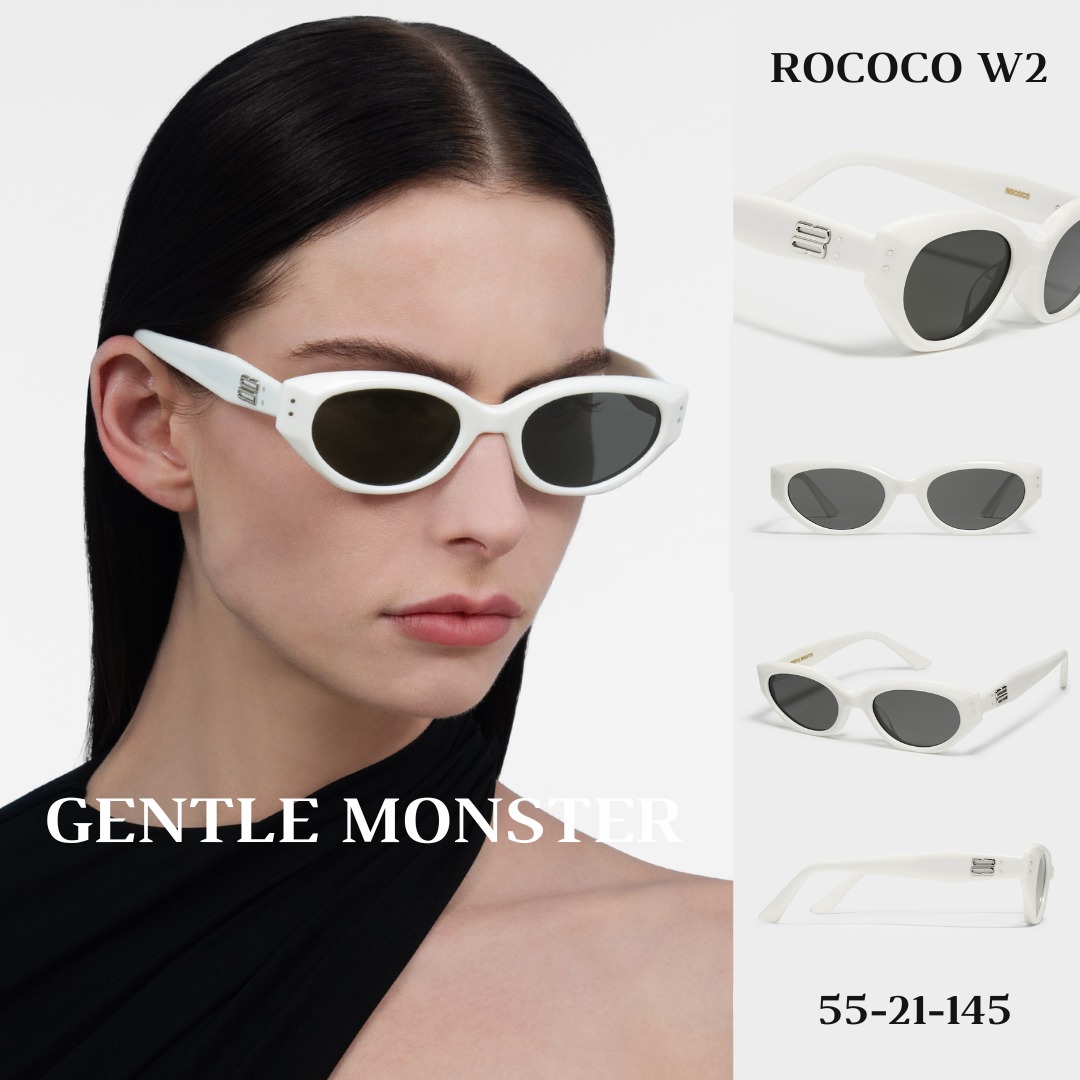 Gentle Monster Rococo W2 サングラス 韓国購入 Ready Stock) Rococo W2 | Gentle Monster Sunglasses | 55-21-145