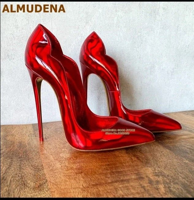 Red heels new arrivals with diamonds