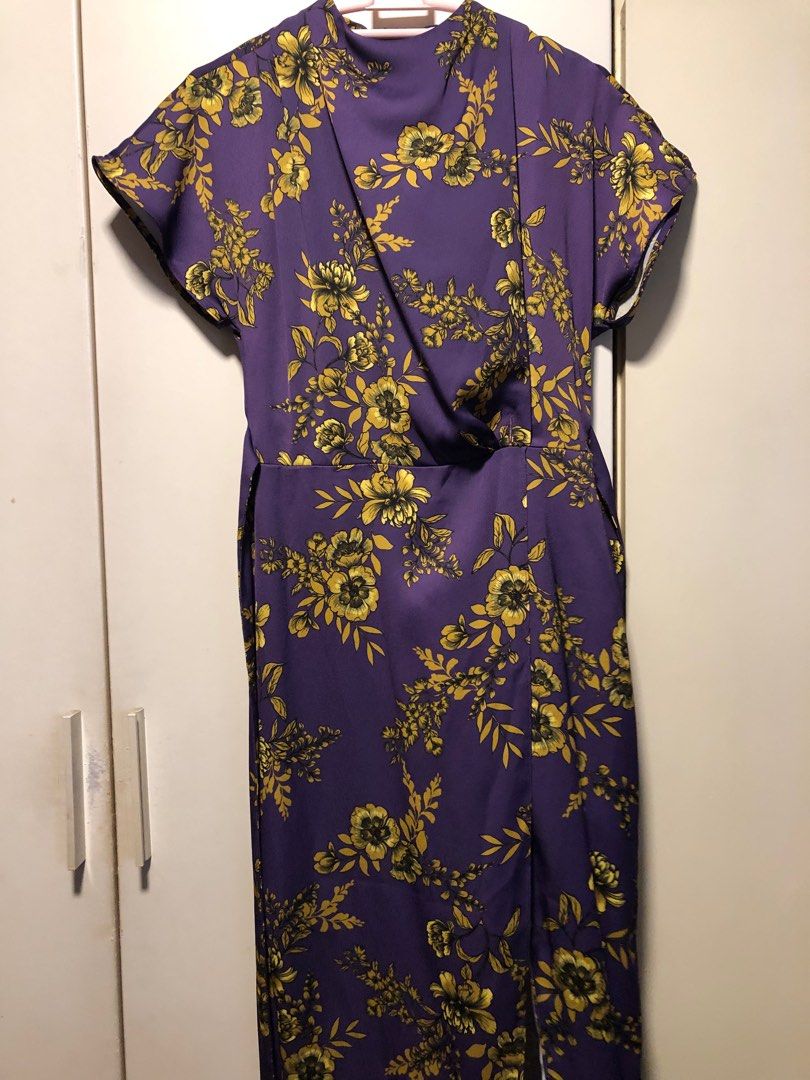 River island purple floral dress outlet