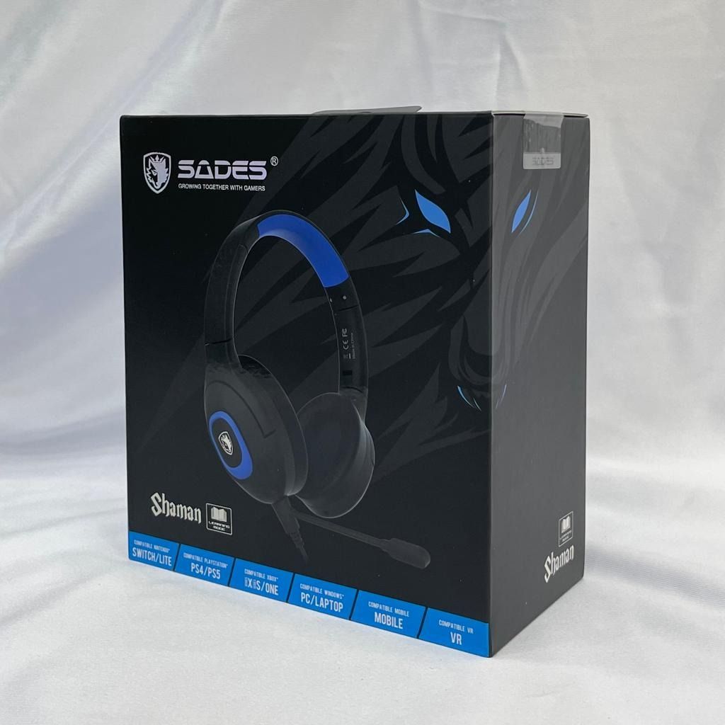 SADES SHAMAN LEARNING GAMING HEADSET BLUE