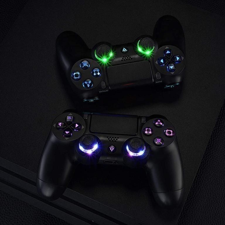 eXtremeRate Multi-Colors Luminated Dpad Thumbstick Share Home Face