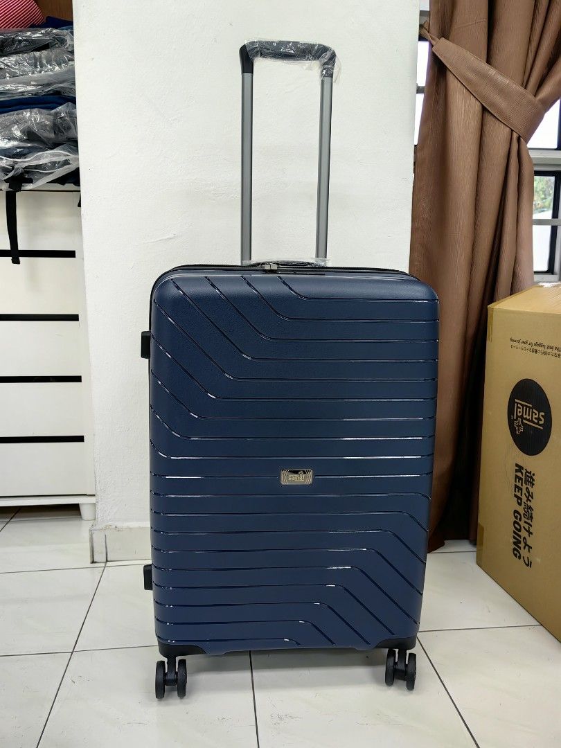 SAMEL 24inch PP Material Luggage Blue, Hobbies & Toys, Travel, Luggages