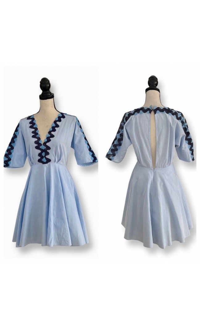 Sandro Blue Flare Dress $500USD, Women's Fashion, Dresses & Sets, Dresses on Carousell Sandro Blue Flare Dress $500USD, Women's Fashion, Dresses & Sets, Dresses on Carousell
