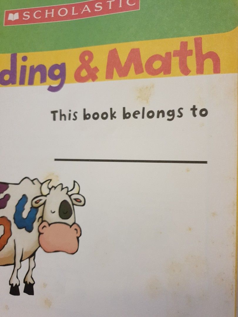 Scholastic Reading and Math Jumbo Workbook Grade K (with tracked