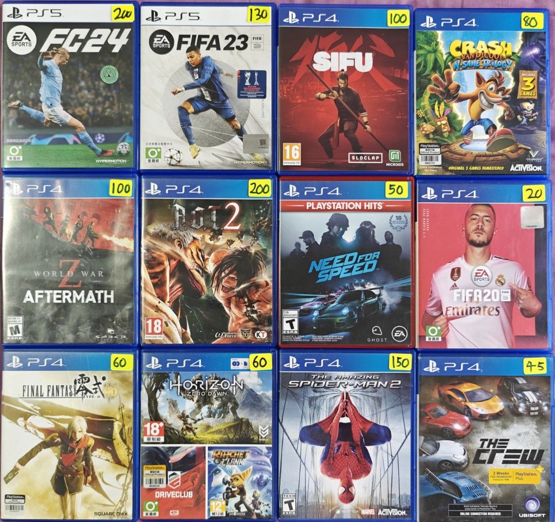 Second hand ps4 with games discount