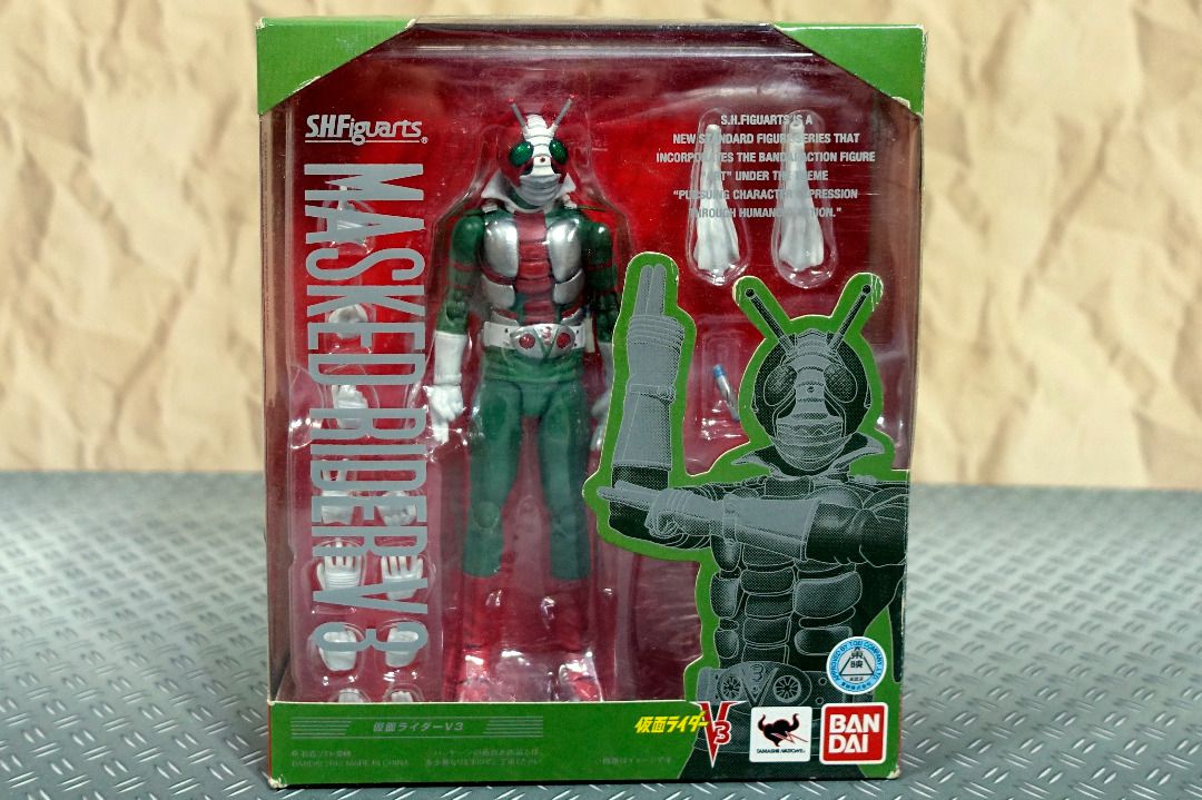 SHF Kamen Rider V3, Hobbies & Toys, Toys & Games on Carousell