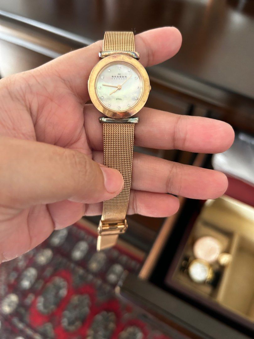 Skagen gold watch cheap