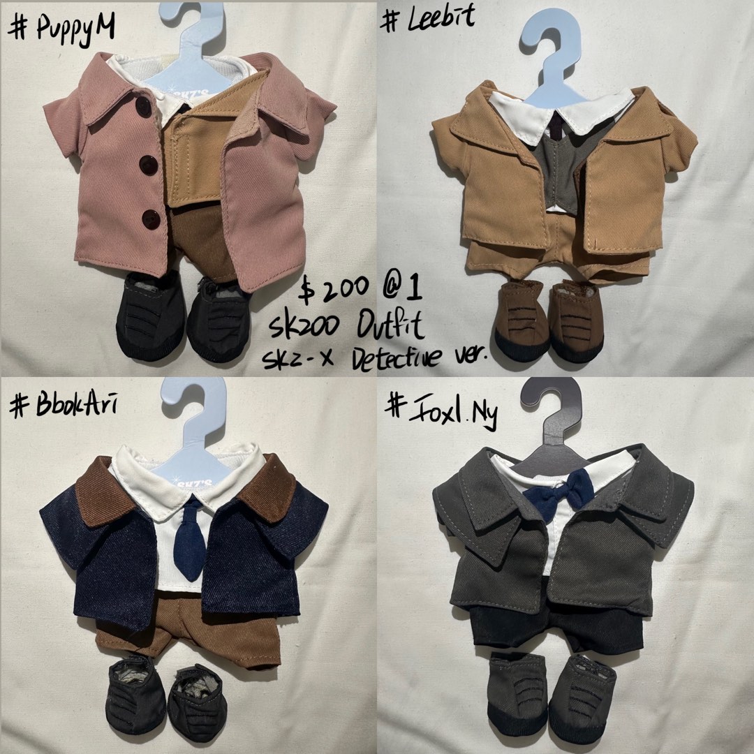 Skzoo outfit/stray kids/skzoo plush outfit /娃衫/skz /, 興趣及遊戲 