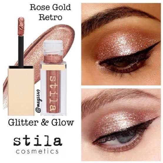 Stila Glitter & Glow Liquid Eyeshadow FullSize (Rose Gold Retro