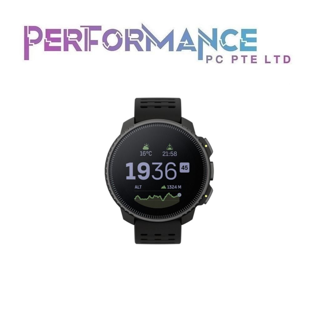 SUUNTO VERTICAL ALL BLACK SPORT WATCH 2 Year Warranty by Ban