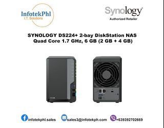 SYNOLOGY DS224+ 2-bay DiskStation NAS Quad Core 1.7 GHz, 6 GB (2 GB + 4 GB)