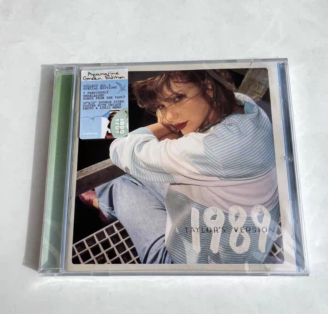 Taylor Swift - 1989 (Taylor 's Version) Aquamarine Green Edition CD, 興趣及遊戲,  音樂、樂器& 配件, 音樂與媒體- CD 及DVD - Carousell
