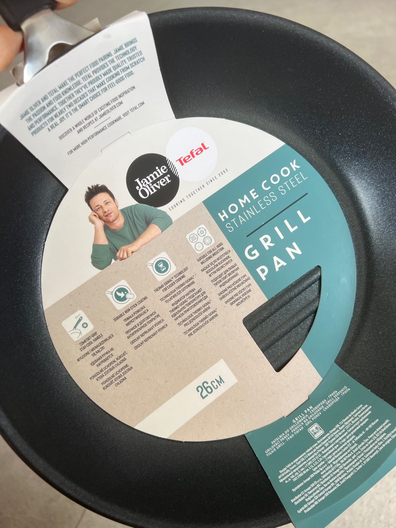 Tefal Grill Pan 26 cm Jamie Oliver Brand New, Furniture & Home Living