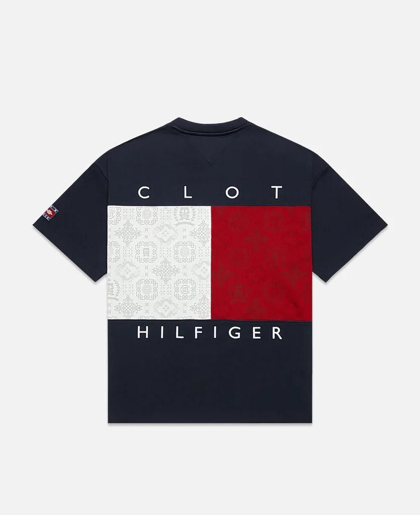 Tommy hilfiger logo store flag t shirt