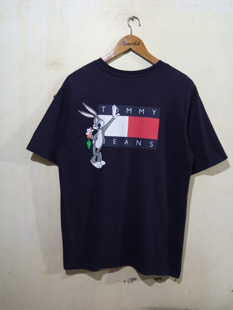 Tommy Jeans X Bugs Bunny Tee Shirt Tshirt Tees Shirts Tshirts Branded tee Men s Fashion Tops Sets Tshirts Polo Shirts on Carousell