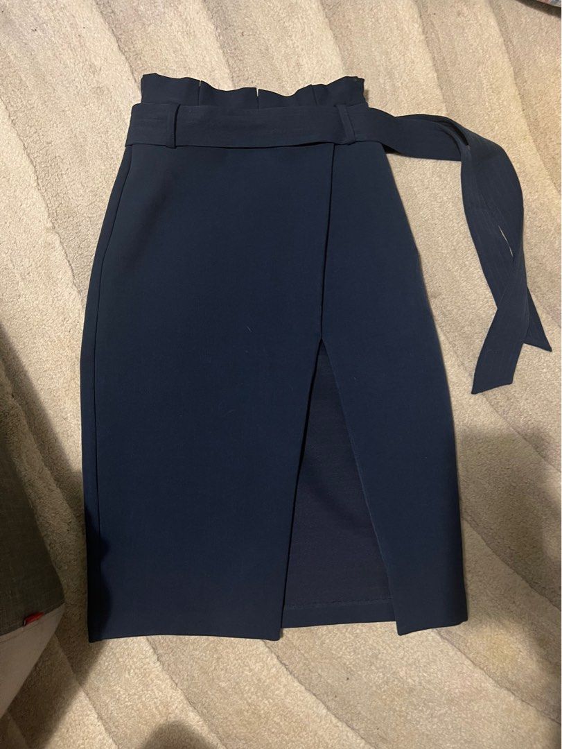 Navy online skirt topshop