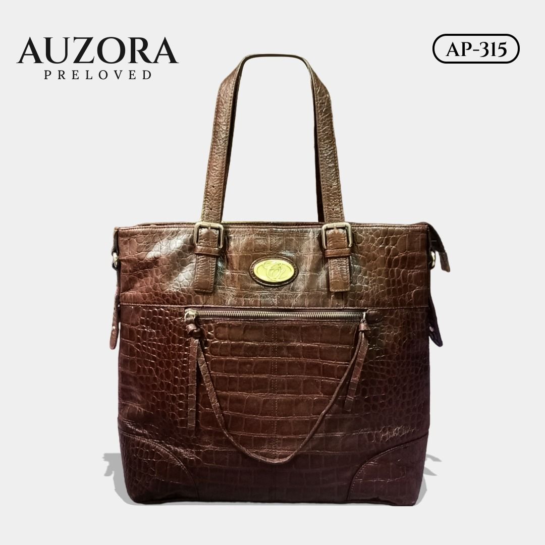 Tote Bag Kulit Asli Domba Vintage Jumbo Kuat Kokoh Fesyen Wanita