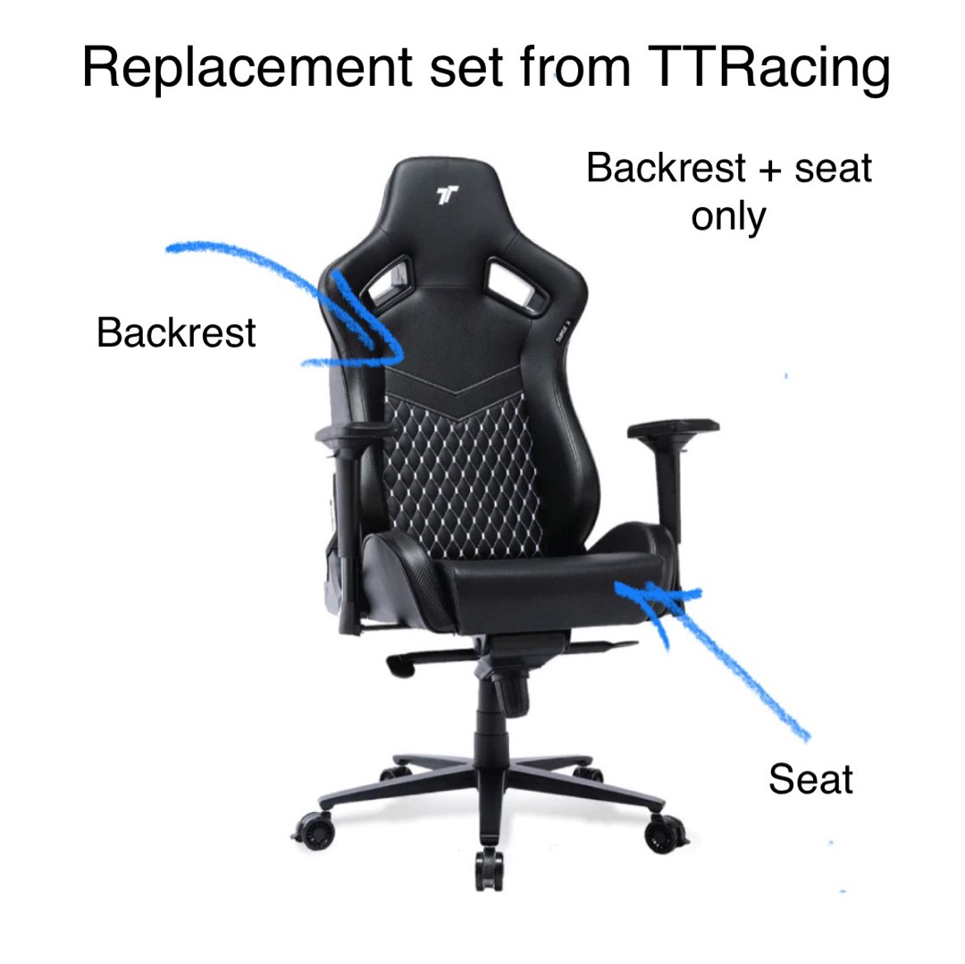 TTRacing Surge X Gaming Chair Replacement Parts, Furniture & Home