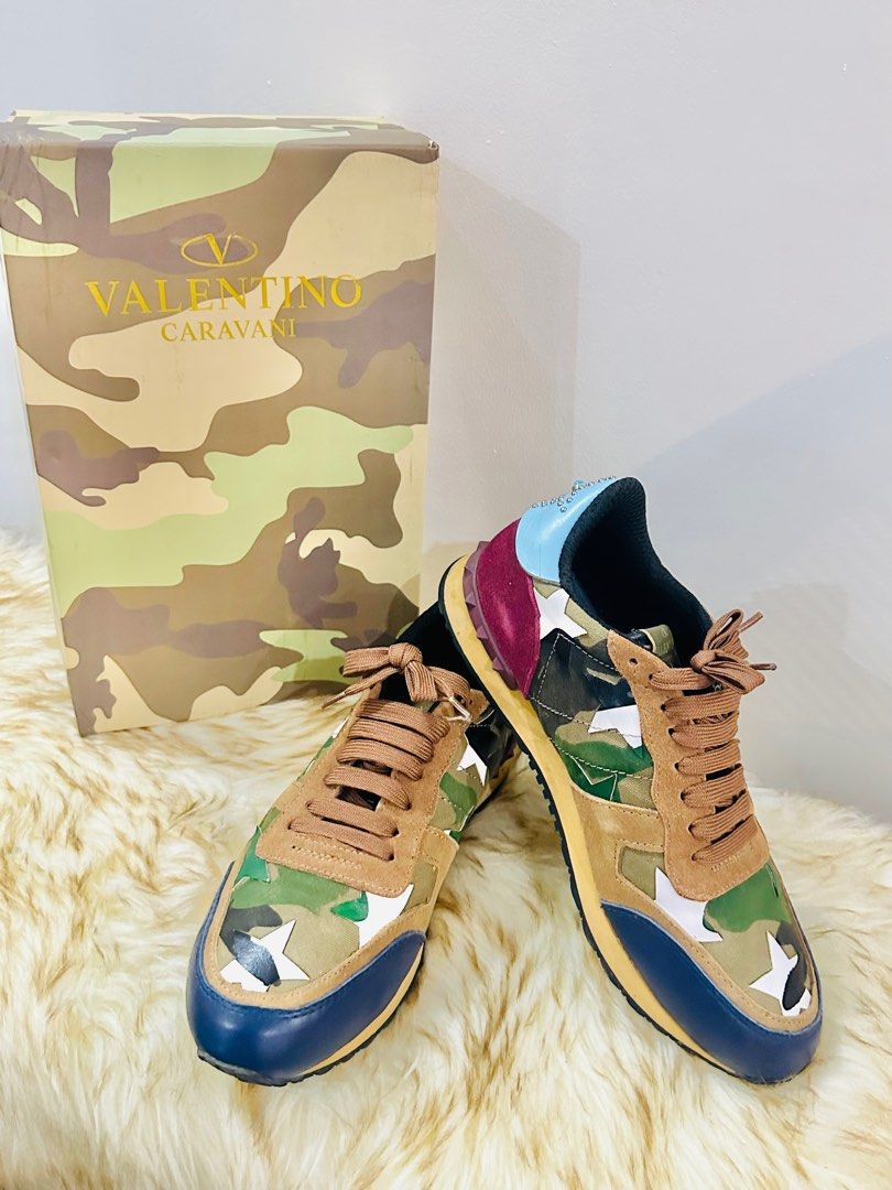 Valentino Army Shoes Men s Fashion Footwear Sneakers on Carousell