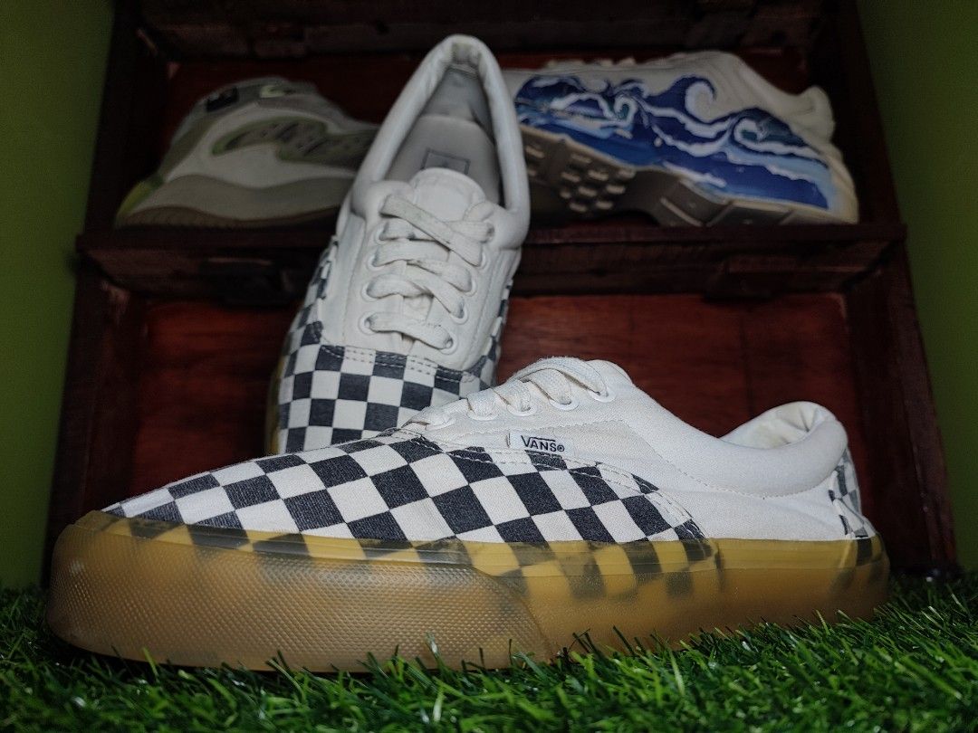 Vans era store checkerboard black