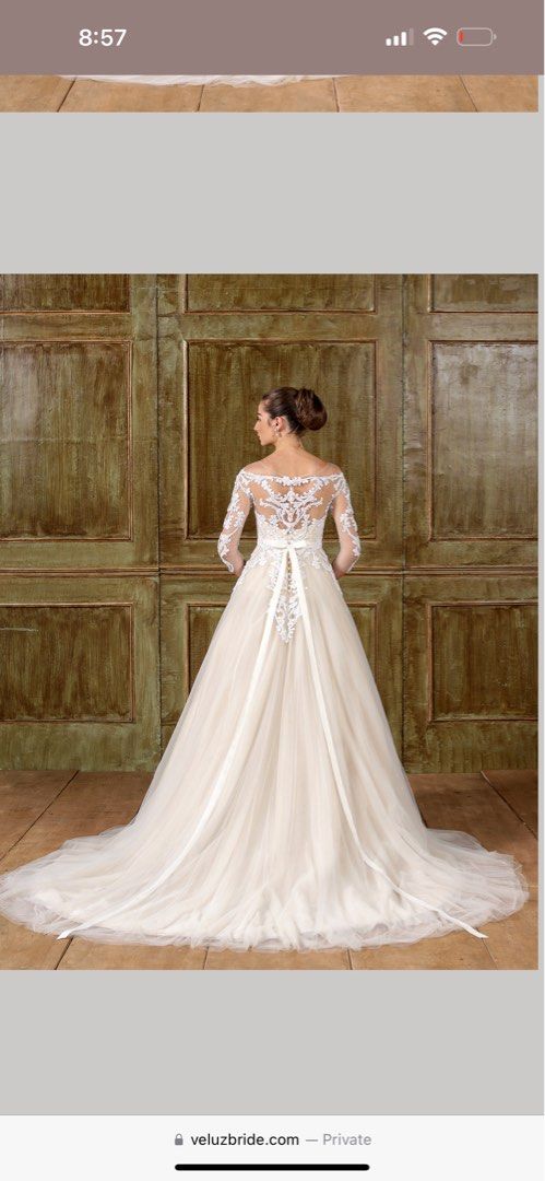 VELUZ WEDDING GOWN Women s Fashion Dresses Sets Evening