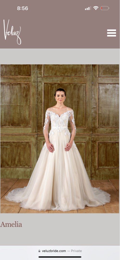 VELUZ WEDDING GOWN Women s Fashion Dresses Sets Evening