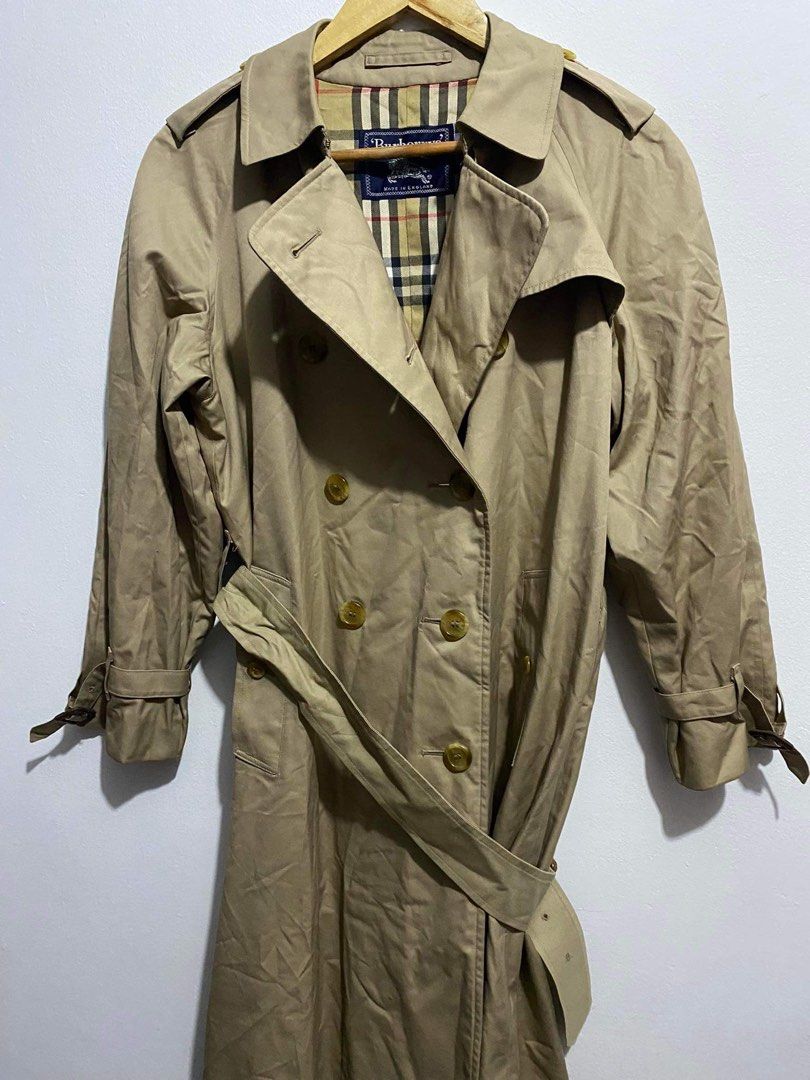 Vintage Burberry - Belted Trench Coat, Women's Fashion, Coats, Jackets ...