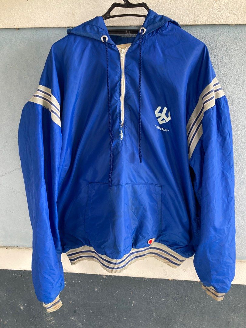 Vintage Champion half zipper talon, Men's Fashion, Tops & Sets