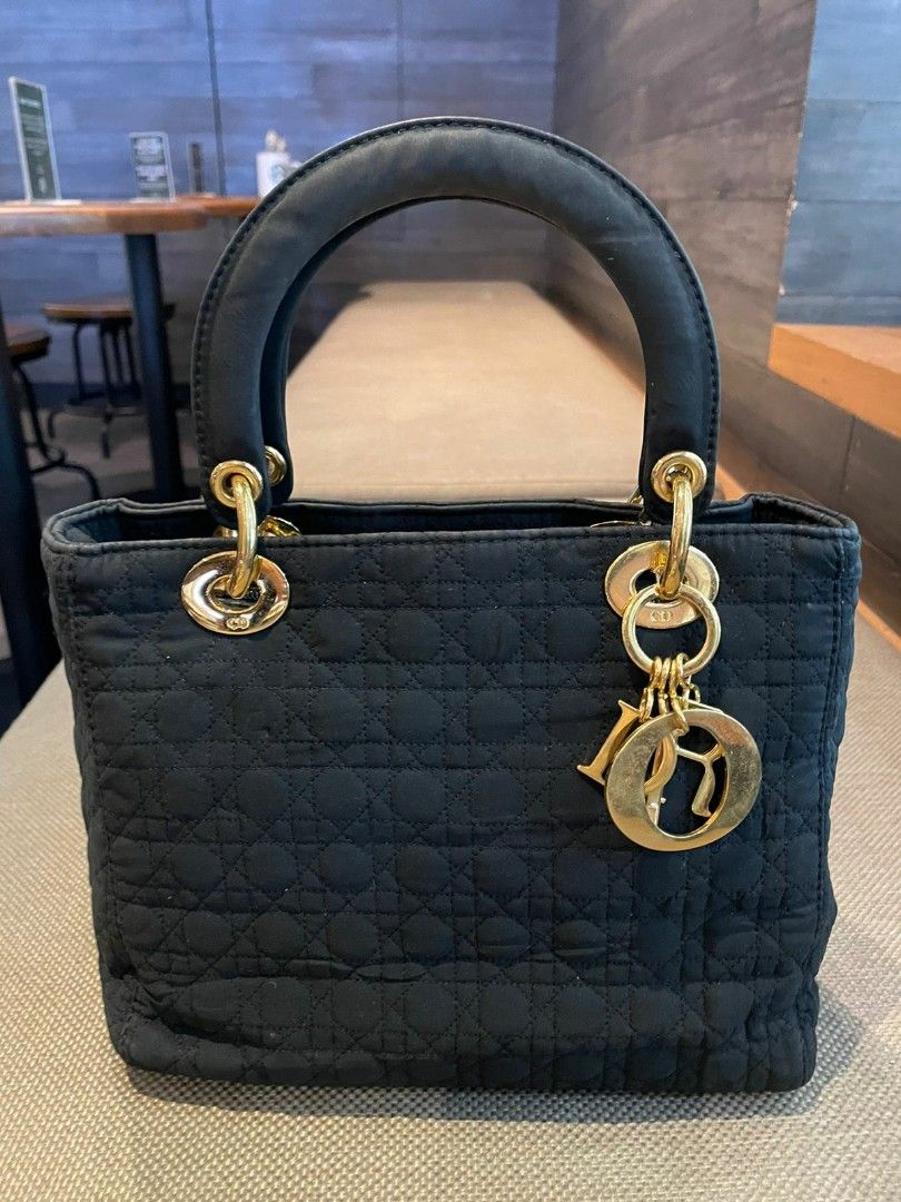Lady dior fabric bag clearance