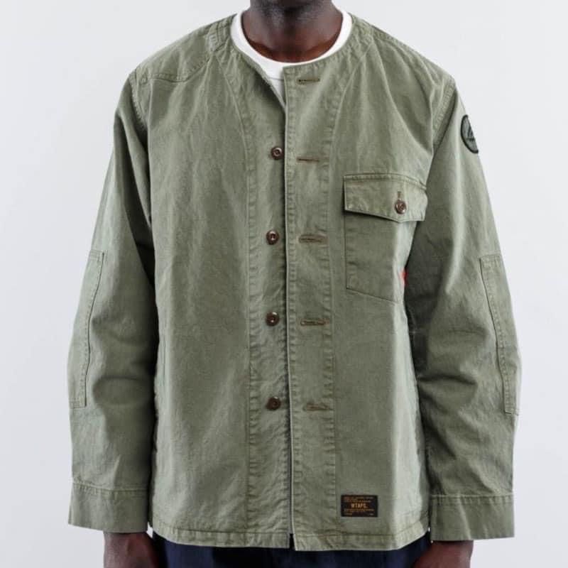 WTAPS 17SS SCOUT LS SHIRT 貼布 洗舊 軍襯