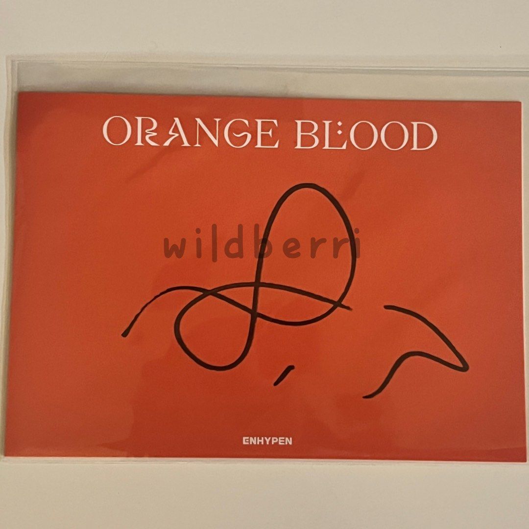 最終値下げENHYPEN ORANGE BLOOD ユニバ 抽選 ニキ ENHYPEN ユニバ抽選特典 ニキ orange blood トレカ