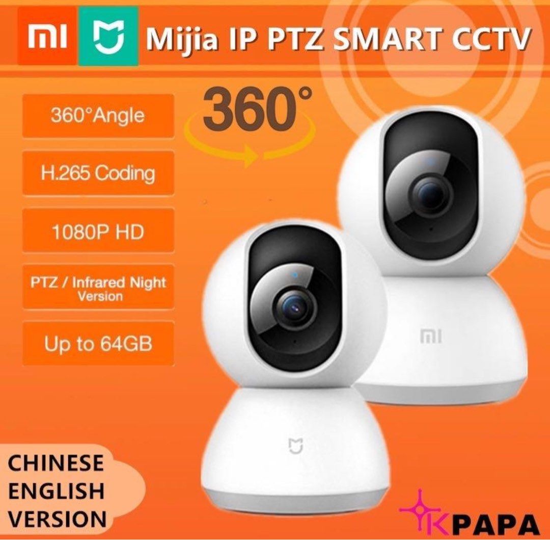 Xiaomi mijia smart home ip camera top